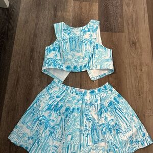 Lilly Pulitzer Blue and White Dress
